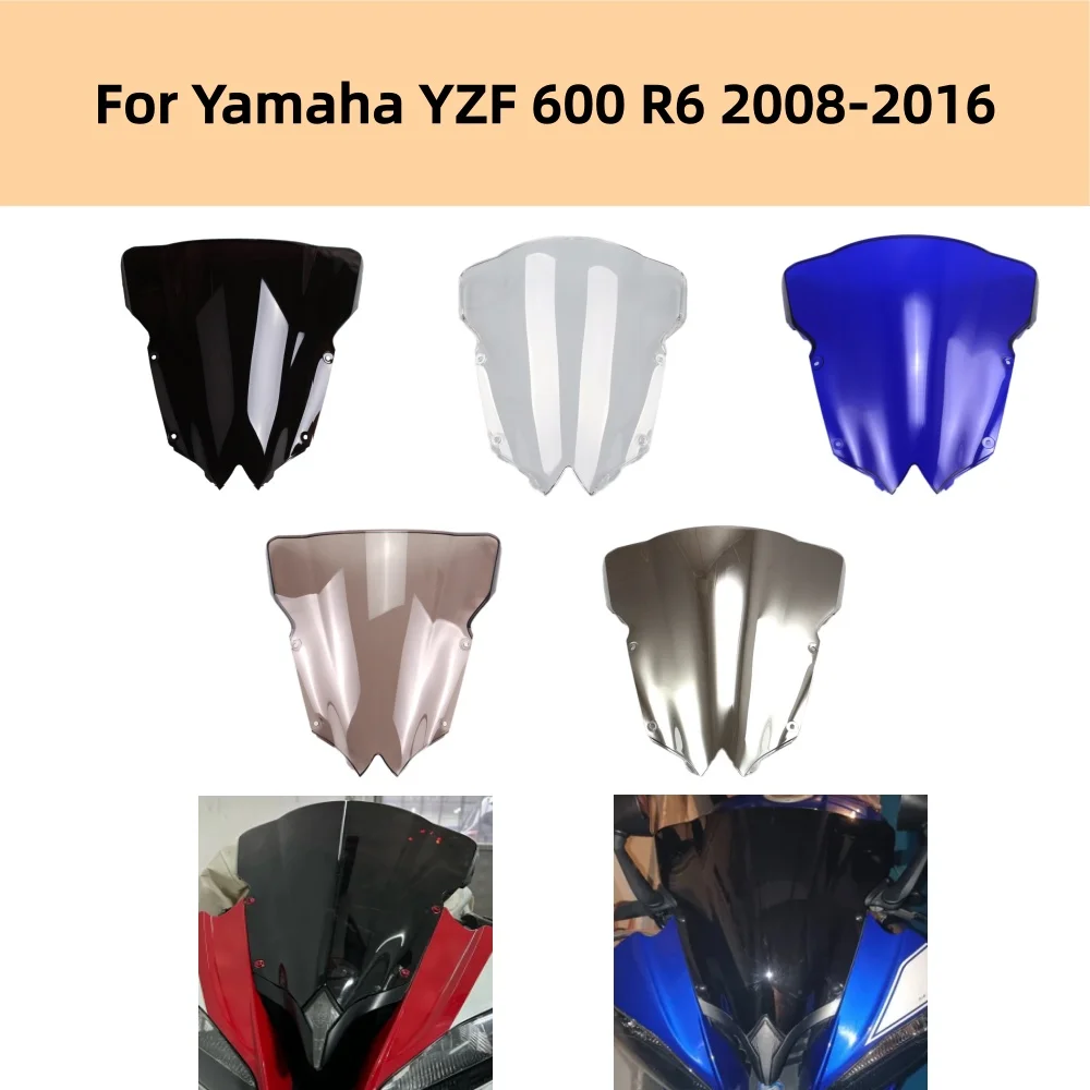 

YZF 600 R6 Motorcycle Windshield Front Fairing Windscreen Deflector For Yamaha YZF 600 R6 2008-2016 YZF-600 R6 YZF600 R6