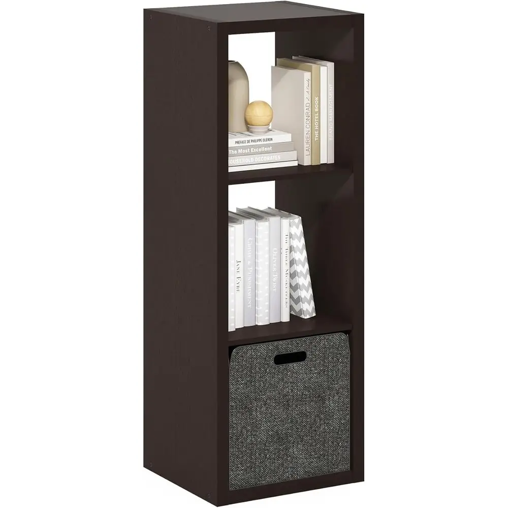 

Книжная полка на берегу, книжная полка на 3 куба, двусторонняя книжная полка с очень толстой рамой и вертикально, с открытой спиной, 14,6 x 16