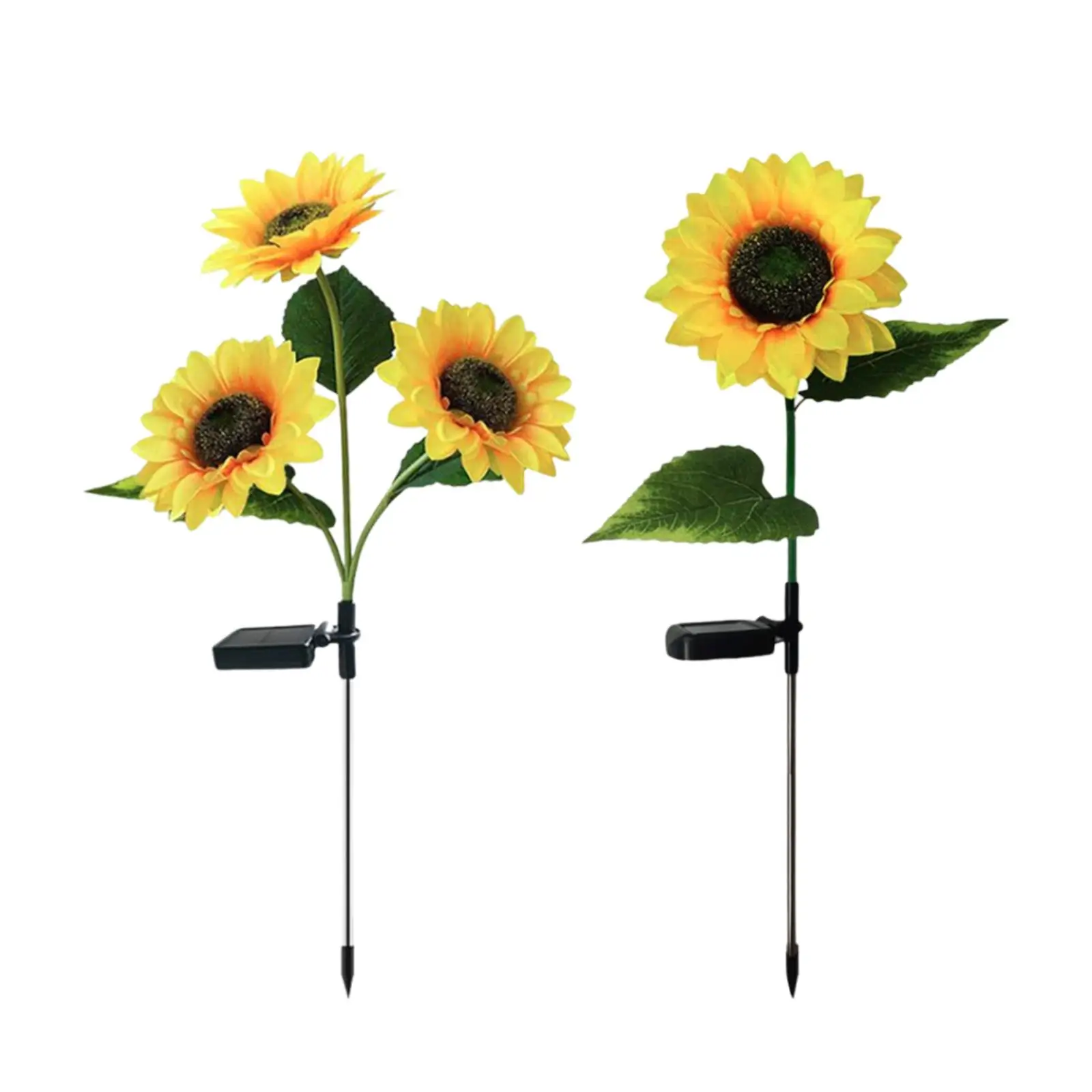 Luci solari del palo del giardino del girasole delle luci solari del girasole per il giardino all'aperto dell'iarda