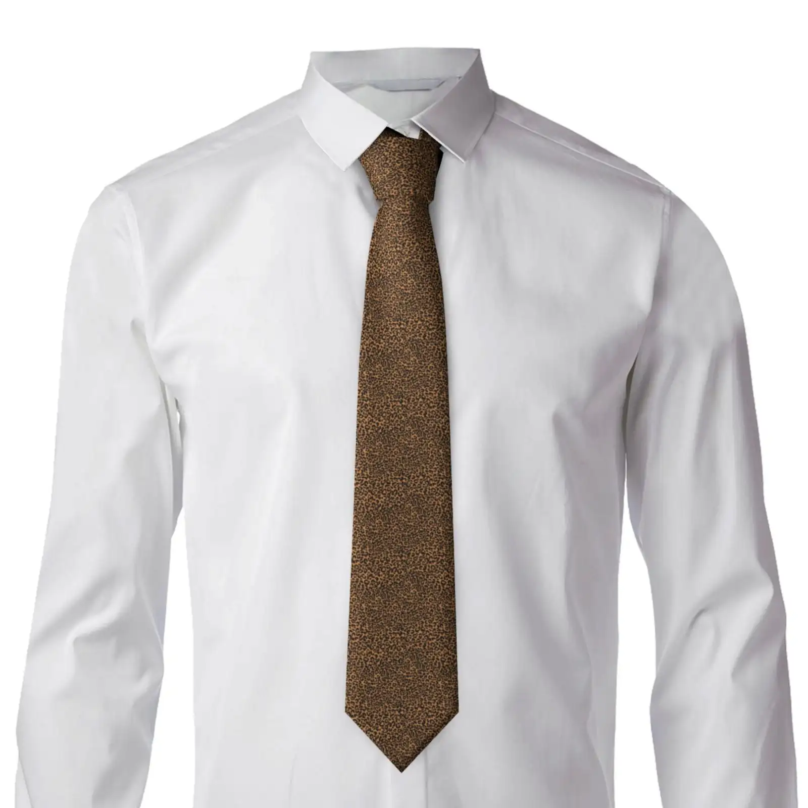 Leopard Pattern Men's Necktie Classic Silk Tie Woven Jacquard Neck Ties Necktie For Business And Wedding Formal Neckties
