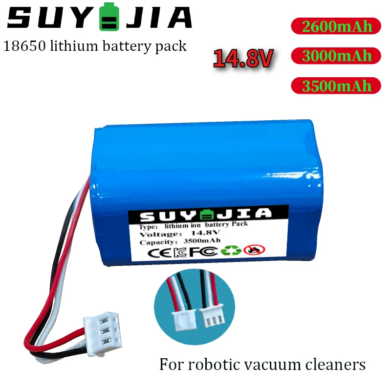 

14.8V 2600mAh/3000mAh/3500mAh Battery Pack for Lirctroux C30B Robot Vacuum Cleaner Lithium Cell