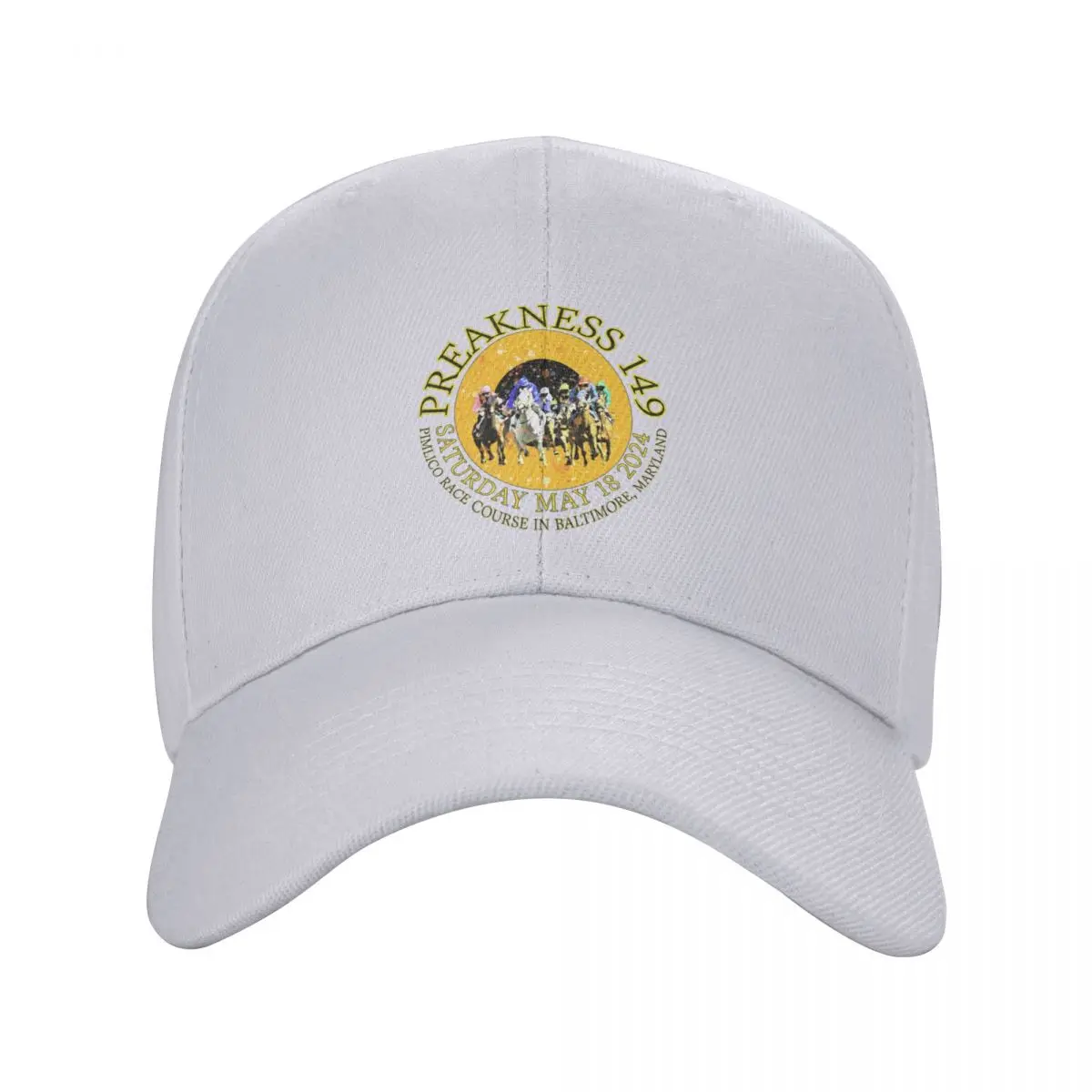 149e Preakness Stakes 2024 Ontwerp Baseballpet Militaire Pet Man Capuchon Icoon Voor Heren Dames