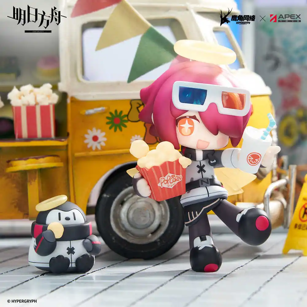 Official Original Arknights Exusiai Siege Dessert Time PVC Action Anime Figure Model Doll Statue Figurine Game Toy For Kids Gift