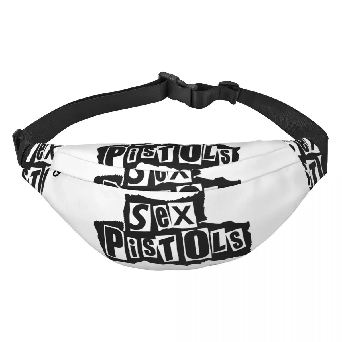 Heavy Rock Band Print Sex Guns Fanny Pack Vrouwen Mannen Casual Sling Crossbody Heuptas Voor Lopende Telefoon Geld Etui