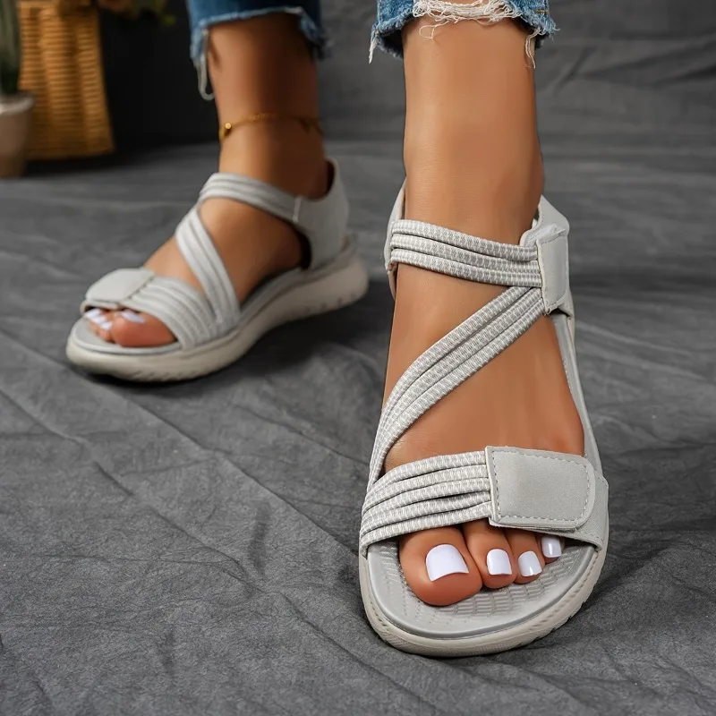 

Женские модные элегантные сандалии 2026 года: летние, для активного отдыха, пляжные, на танкетке, увеличивающие рост, удобные, с открытым носком