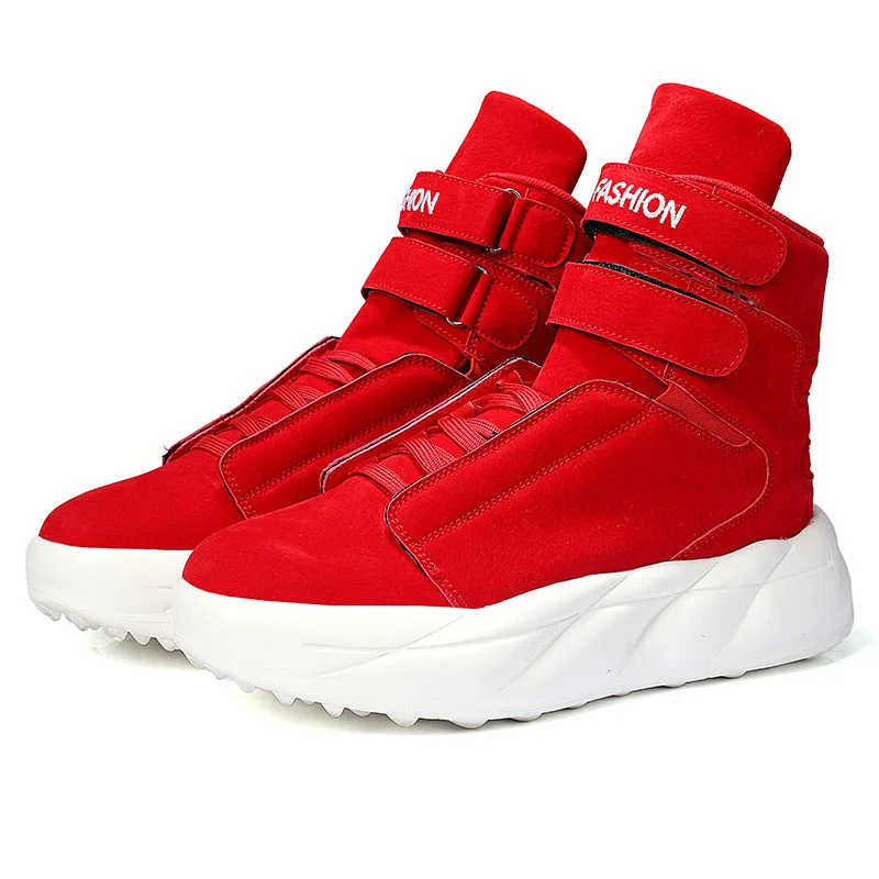 Autumn New Red Men\'s Casual Sneakers Designer High top Skateboard Shoes Men Platform Fashion Sneakers Men Street Sports Shoes