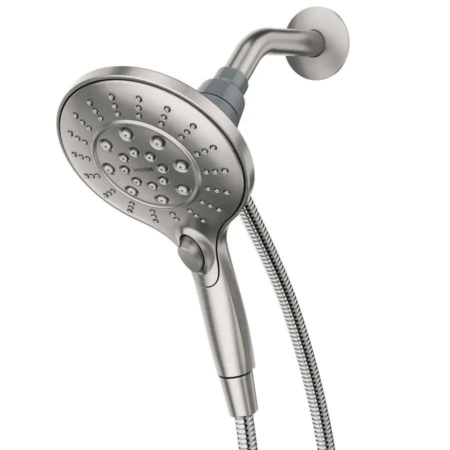 

Engage Spot Resist Brushed Nickel SixFunction 5.5Inch Removable Handheld Showerhead with Magnetic Docking System, 26112SRN