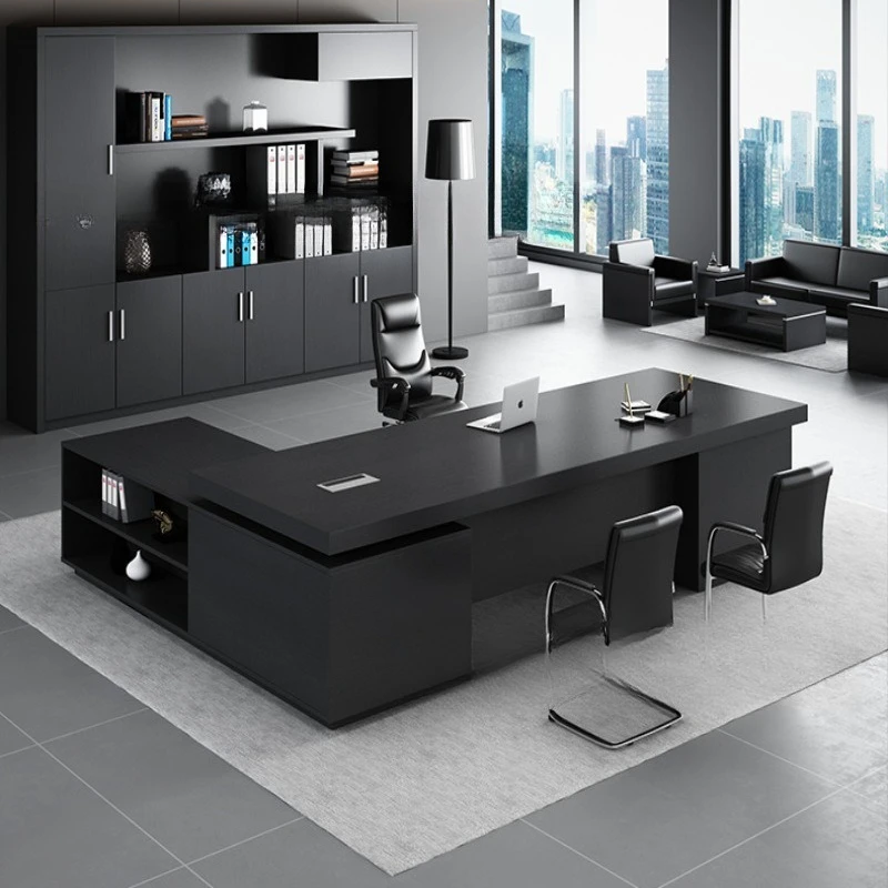 Office desk, boss ， large shift，ecutive , manager  executive , single office desk and chair combination