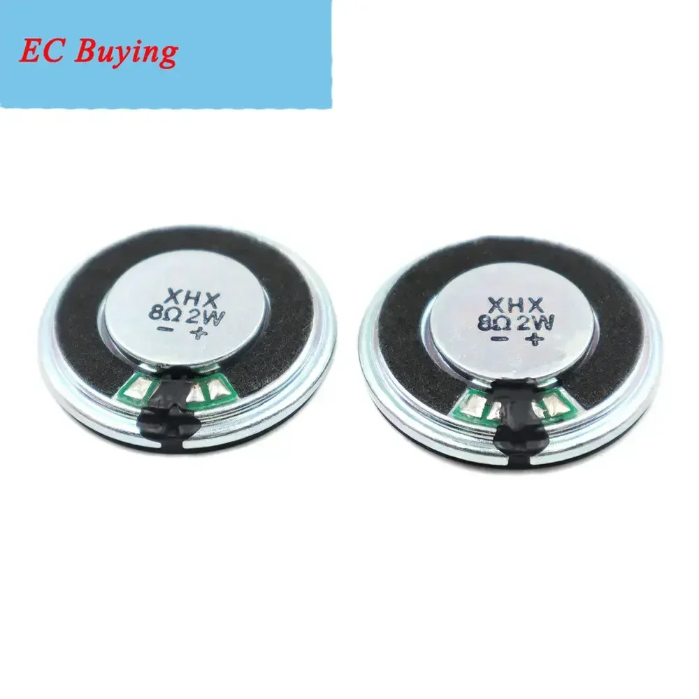 2개/묶음 30MM 8옴 2W 철제 케이스 내장 자석 스피커 초슬림 30*5.5MM 직경 30MM 8옴 2W 라우드 스피커