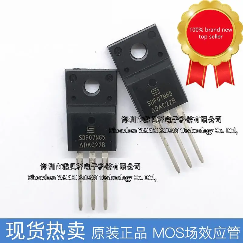 10pcs100% Orginal Mới Cắm Thẳng SDF07N65 TO-220F MOS Hiệu Ứng Trường Ống 650V 7A N Kênh 7N65 Còn Hàng