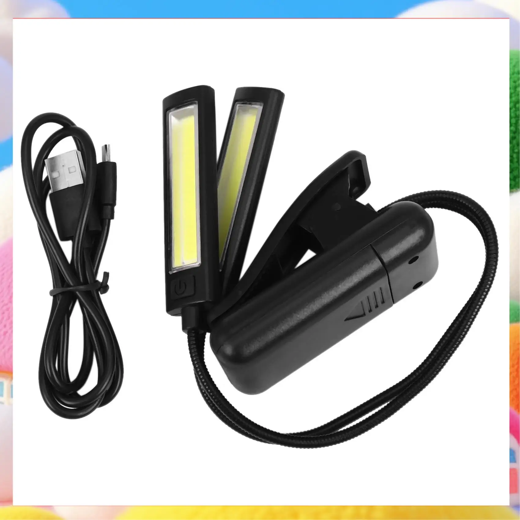 

2X Music Stand Light Clip On LED Lamp - No Flicker, Fully Adjustable, 6 Levels Of Brightness-ABUA