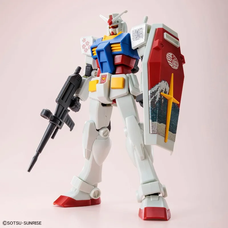 In Stock Bandai Anime EG 1/144 WING /STRIKE/ RX-78-2 /V [UKIYO-E PACKAGE] Original Model Toys Action Figure Collectible Gifts