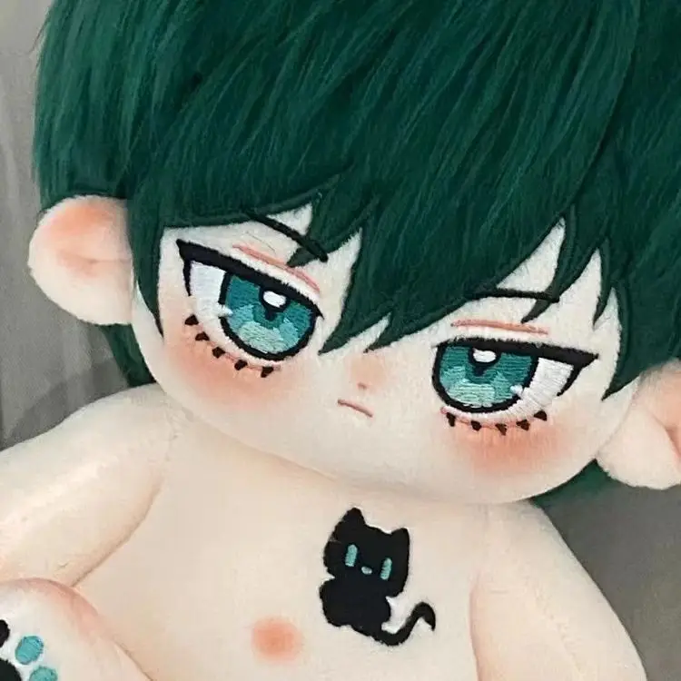 Anime BLUE LOCK Rin Itoshi Property Cosplay Game Cats Plush Changing Dress Up Doll Handsome Stuffed Body 20CM Pillow