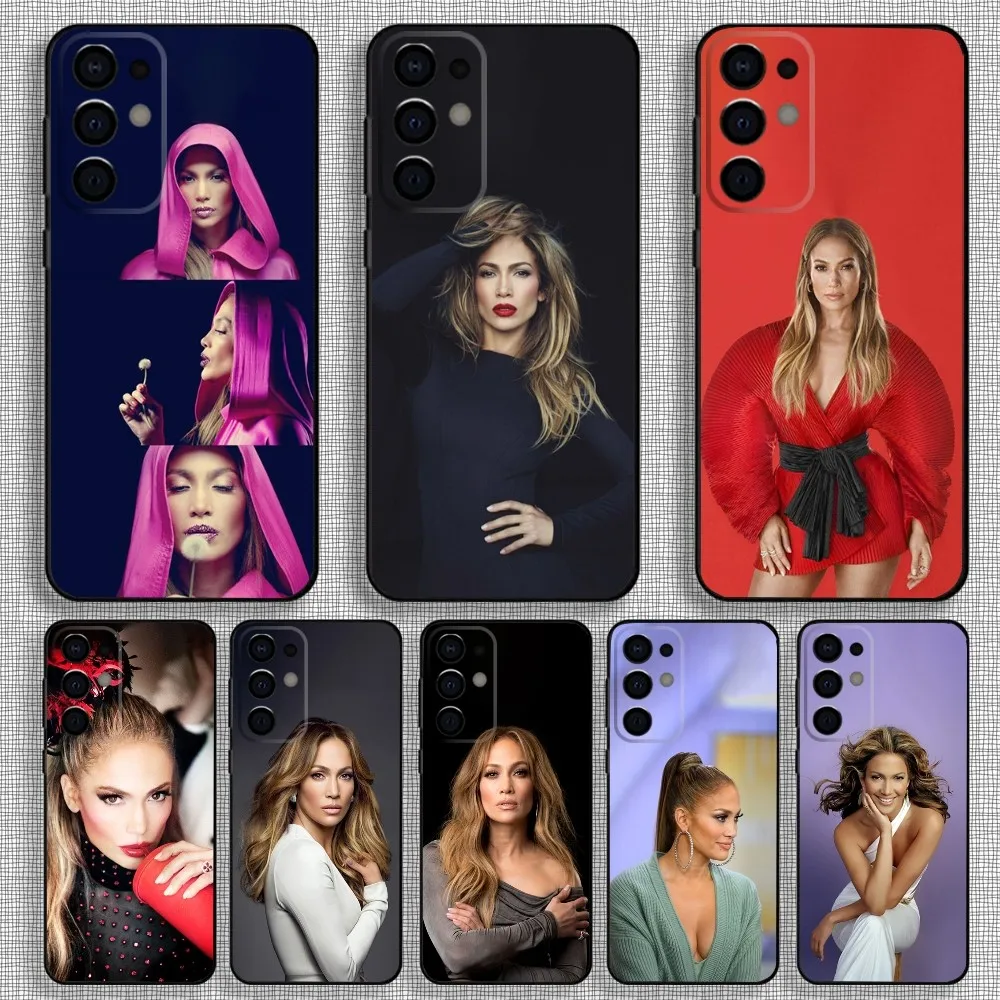 Singer J-Jennifer L-Lopez Phone Case For Samsung S24,S21,S22,S23,S30,Ultra,S20,Plus,Fe,Lite,Note,10,9,5G Black Soft Cover