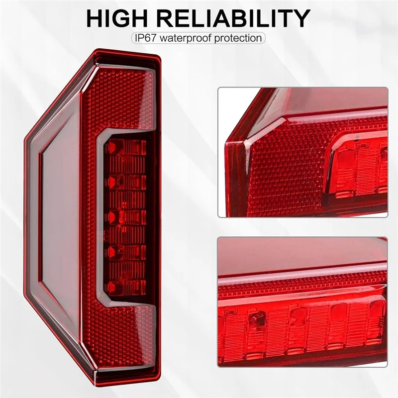 

AS57-UTV Tail Light Assembly LED Taillight For Polaris Ranger 570 900 1000 XP General 1000 Rear Brake Stop Light 2412774