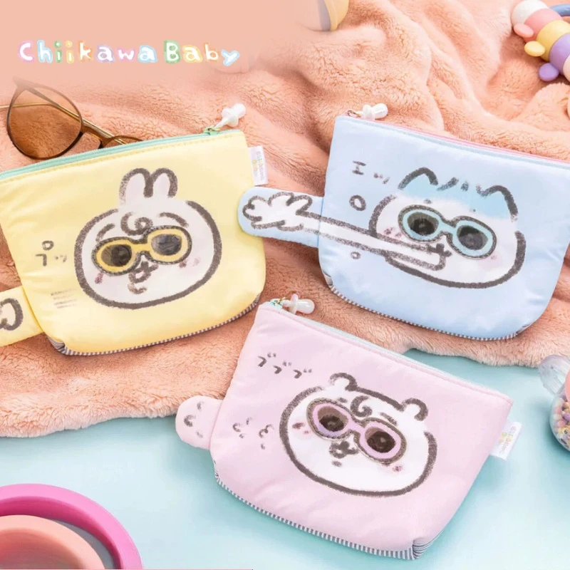 Chiikawa Hachiware Usagi Kawaii Anime Cartoon Baby Series Tissue Storage Multifunctional Portable Mini Fashion Exquisite Wallet