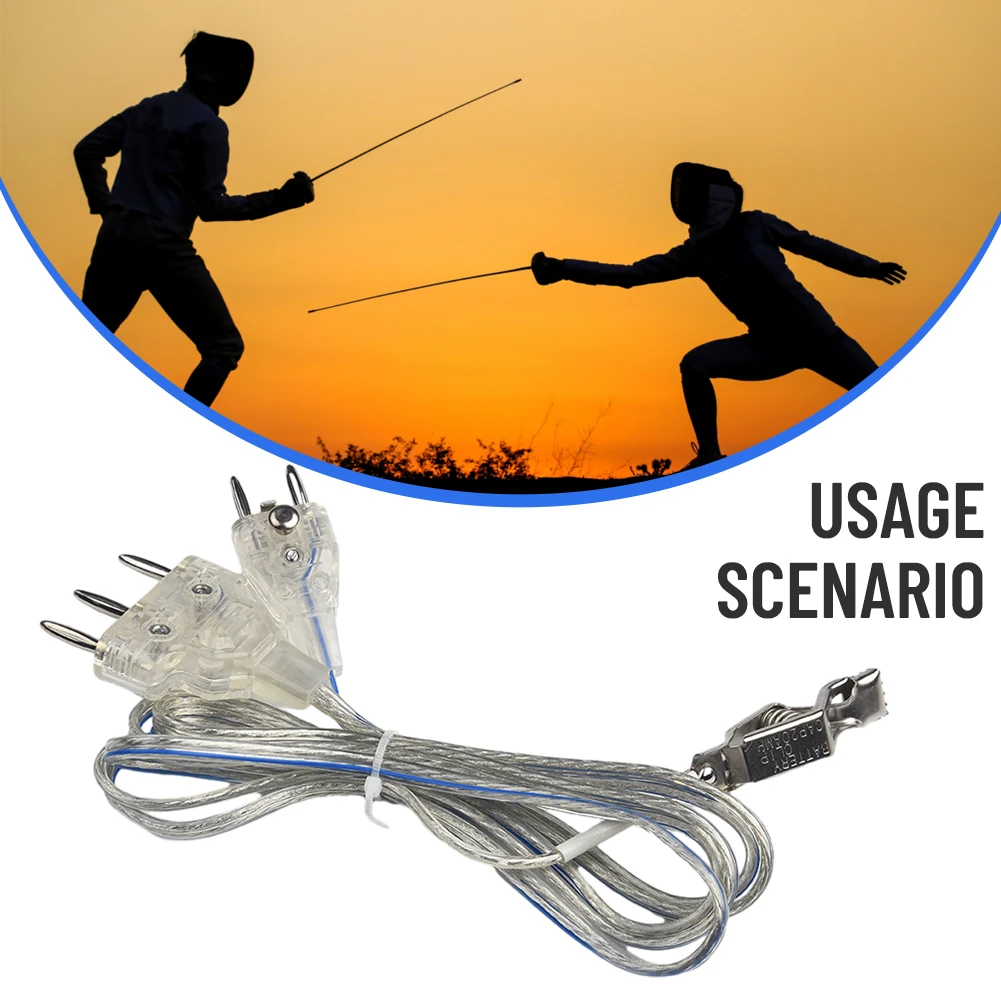 1 Pc Fencing Foil Body Cords Transparent Cable Hand Line Clamp For Fencing Foil Line Replacment Accessories
