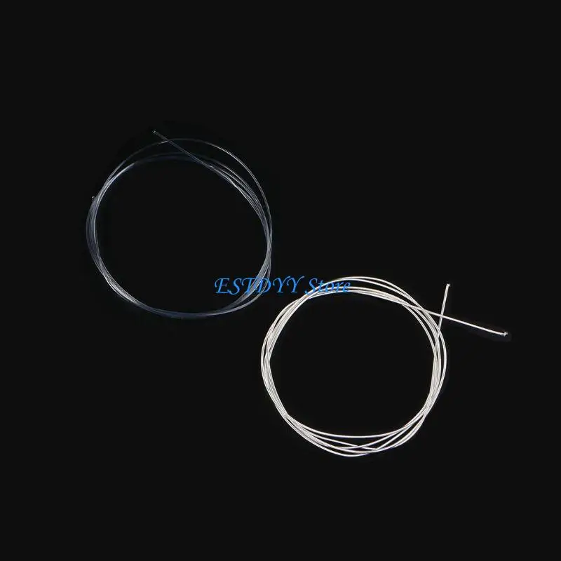 

G6DE 1 Set 6Pcs Durable 39'' Silver Nylon Strings For Acoustic Classical Guitar