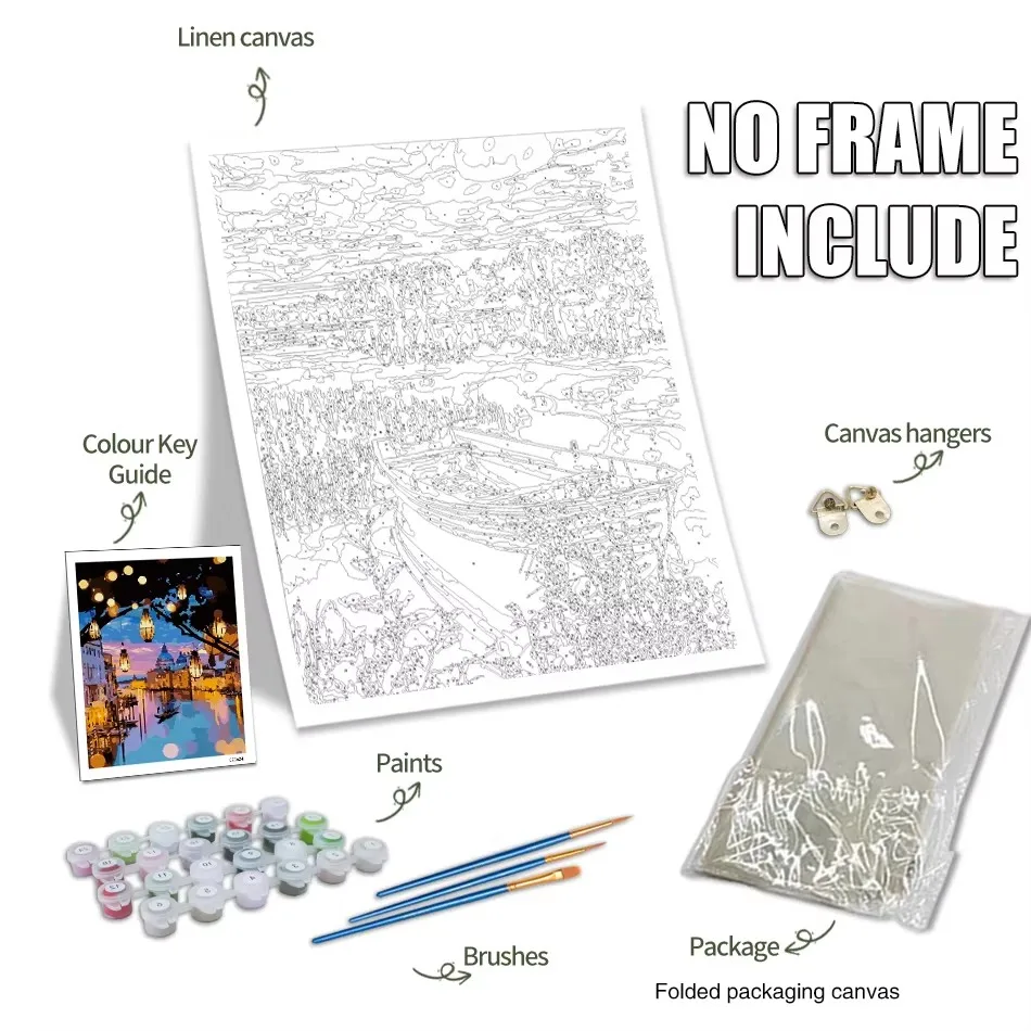 GATYZTORY ชุดระบายสีตามตัวเลขส - Art Craft Ideas For Adults บทวิจารณ์และราคา