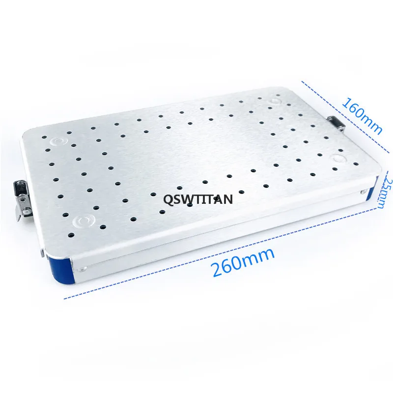 Sterilization Tray Surgical Autoclavable Single layer aluminum Disinfection Box Case Ophthalmic surgical Instruments