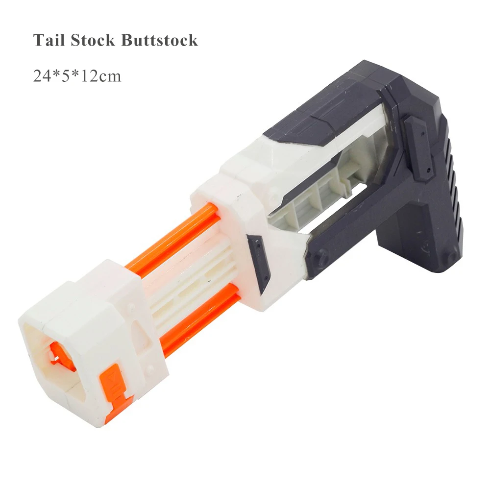 Spielzeugpistole, modifizierte Teile für Nerf N-Strike Elite Series, Schalldämpfer, Schwanz, Taschenlampe, universelles Spielzeugpistolen-Zubehör