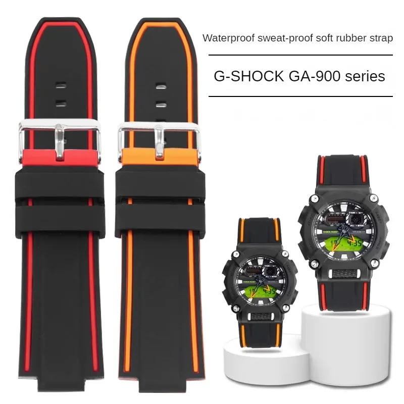 

Modified Rubber Watchand Replacement G-SHOCK GA-900 Series Convex Interface Silicone Watch Strap 24-16mm