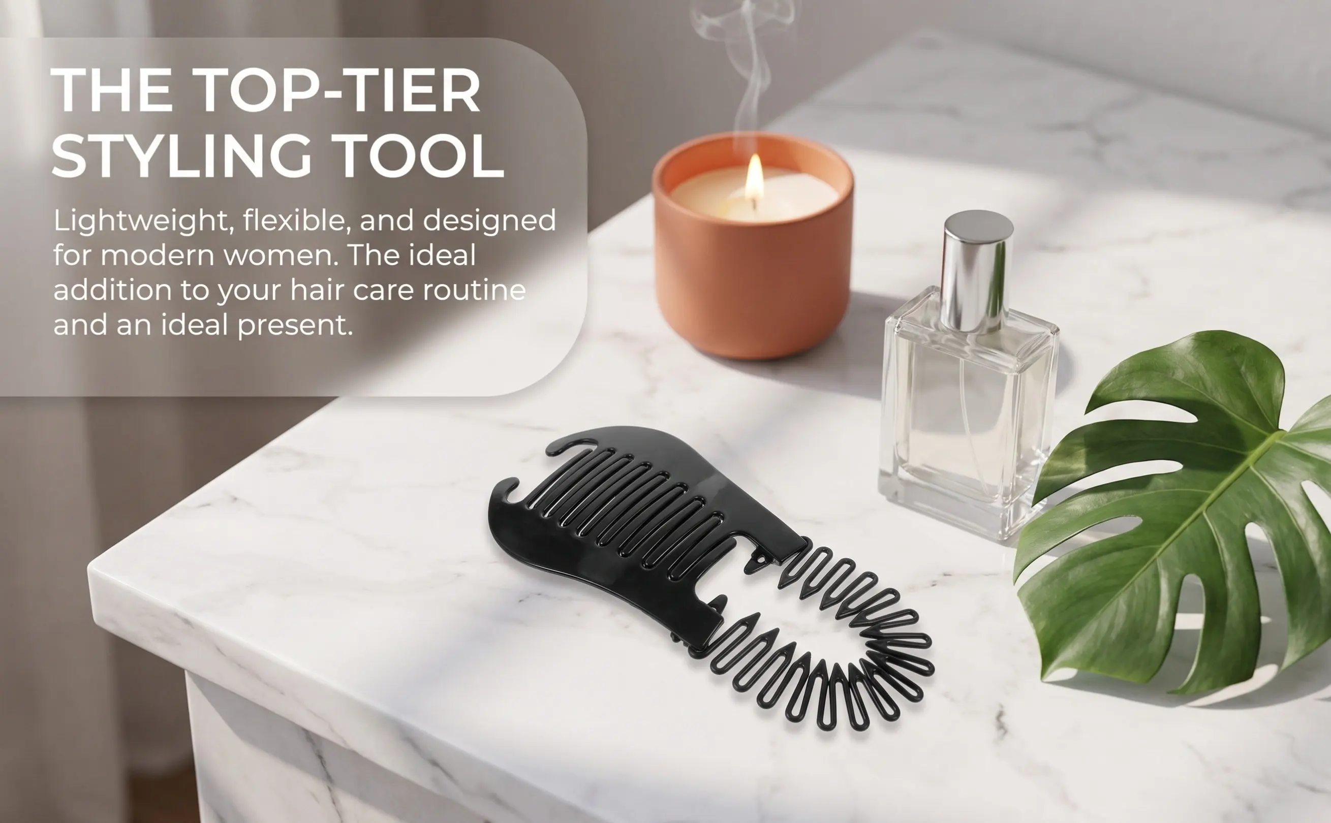 4Pcs Double Banana Clip Comb Hair Locking Tool for Dreads Braiding Styling Sectioning Volume Clip Lightweight Flexible Combs
