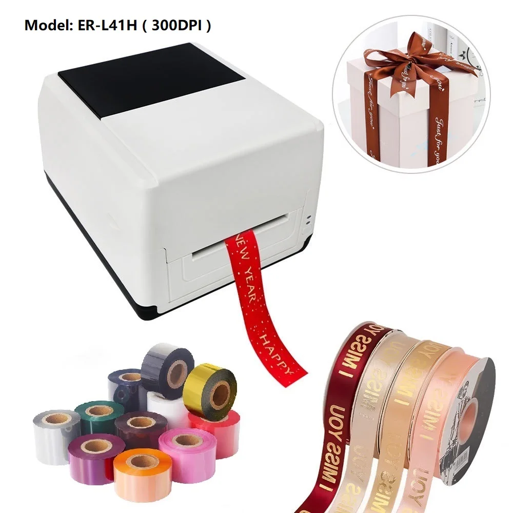 Helder goudfolie harslint 50-110 mm cadeauzakje/stof lint/kaart/stempel/glanzend label afdrukken thermische overdracht geïnktlinten