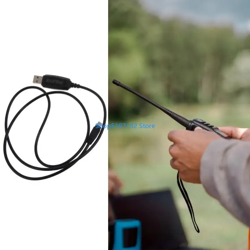 87HD Upgraded USB Programming Cable Walkie-Talkie Programming Cable with Driver-CD Lightweight Suitable for BF-T1 BF-9100