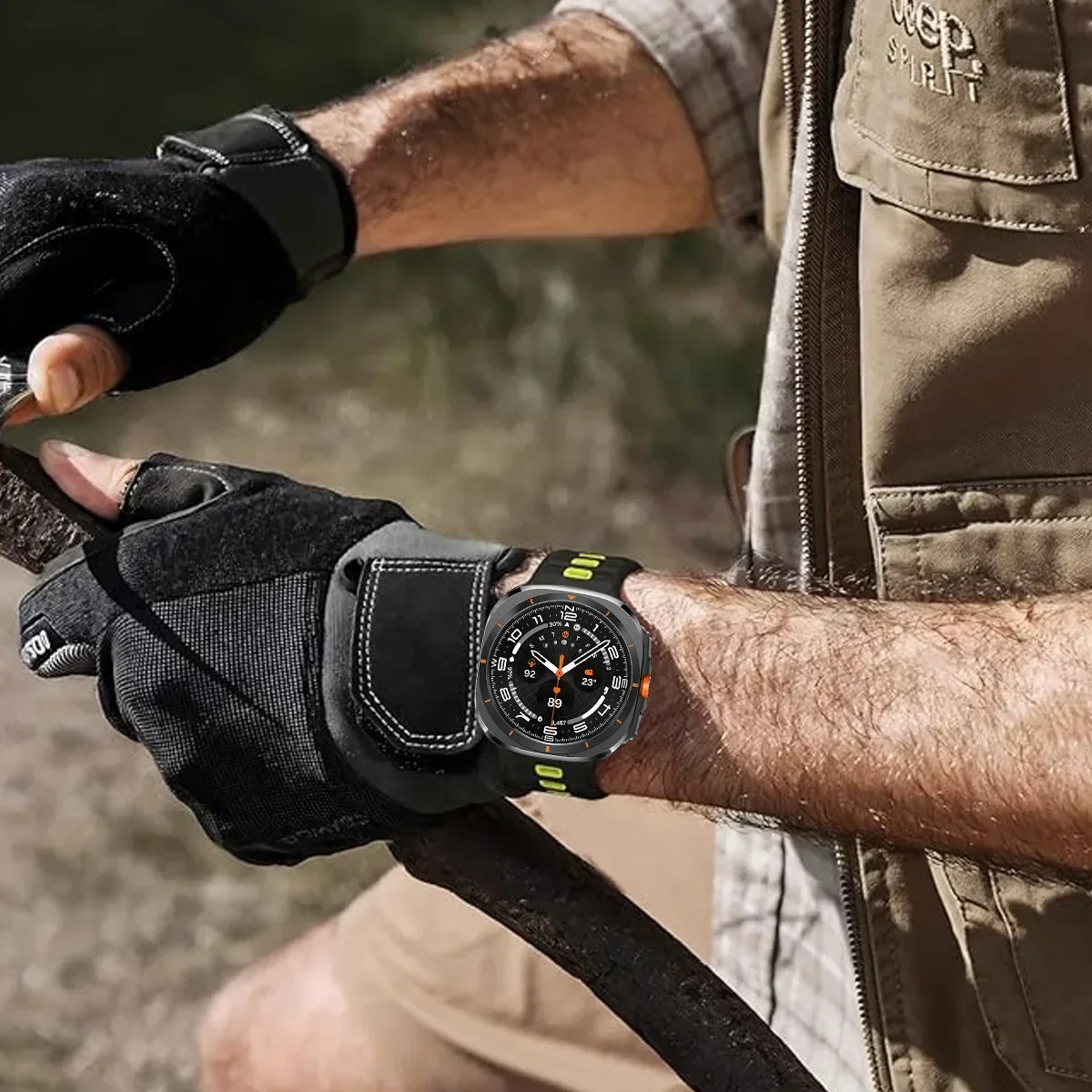 Silicone Strap for Samsung Galaxy Watch Ultra 47mm Band Sport Bracelet Correas for Galaxy Watch 7 Ultra No Gaps Soft Watchband