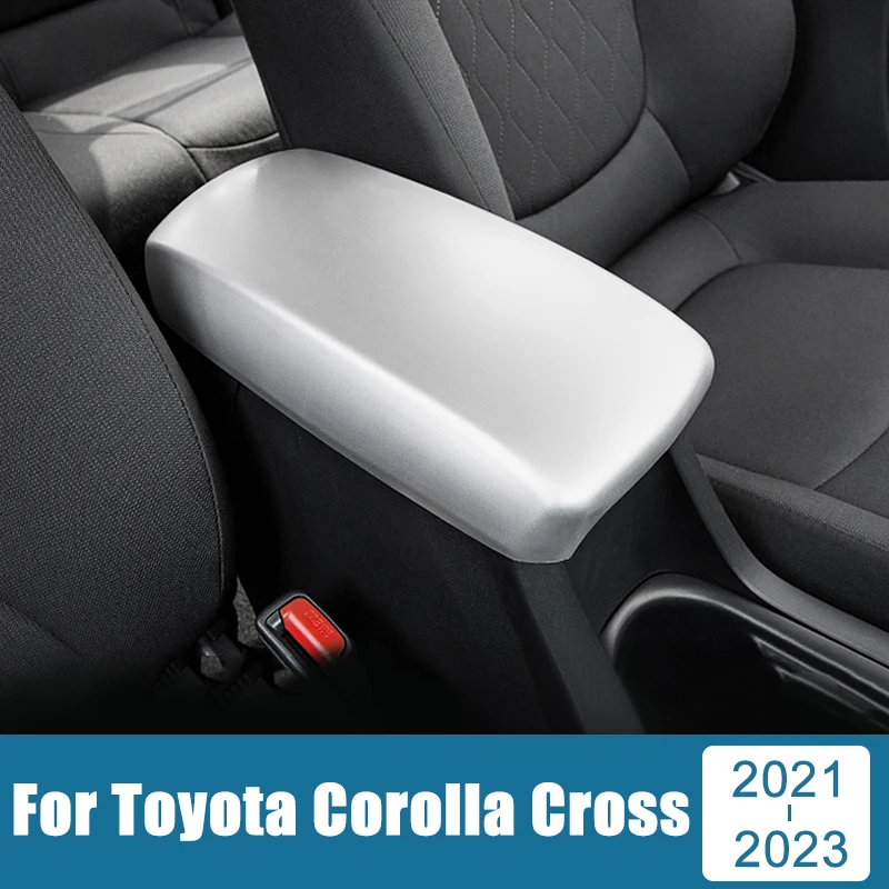 

ABS Car Armrests Storage Box Mats Cushion Scratch Proof Cover Accessories For Toyota Corolla Cross XG10 2021 2022 2023 Hybrid