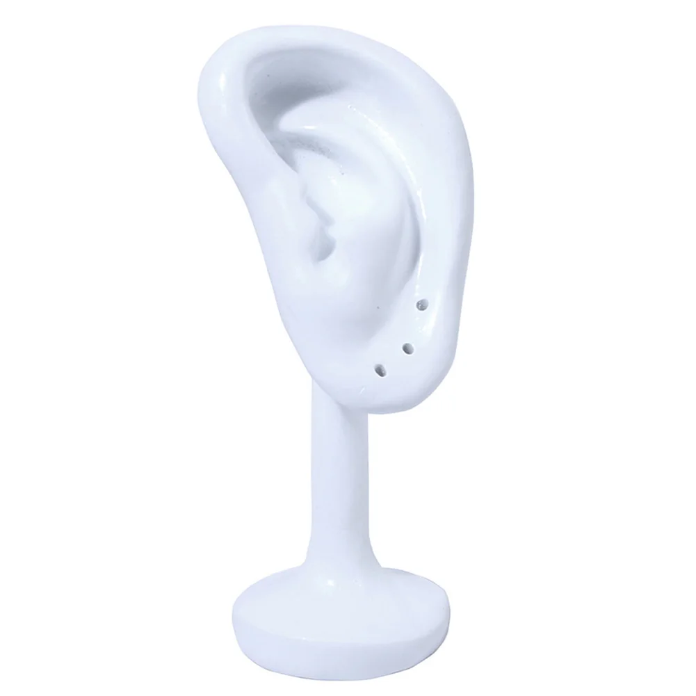 Item Condition Display Stand Retail Store Earring Display Stands Human Ear Model Holder Organizer Soft Silicone Base Stand Shape