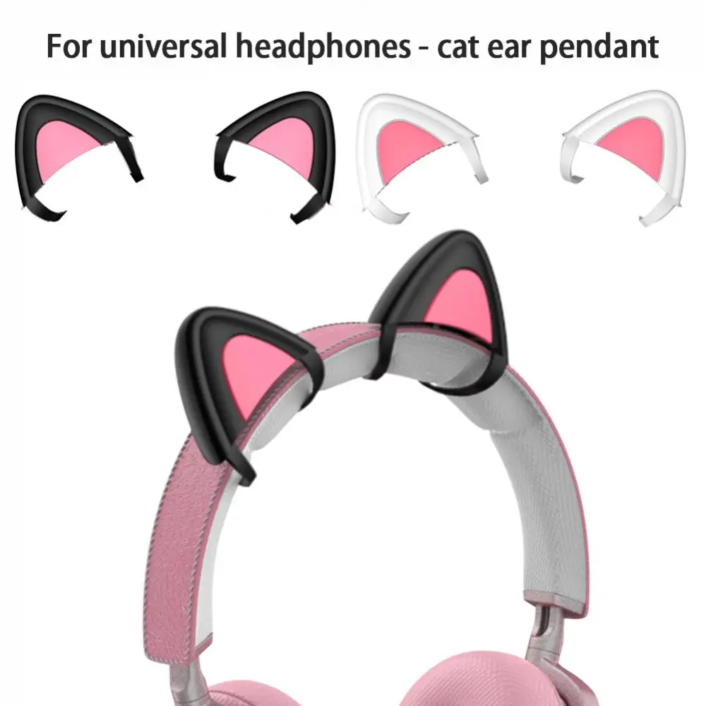 Silicone Headset Decorations Headphone Wireless Earbuds Cat Ear Pendant Lightweight Universal Cat Earmuffs Earphone Accessories