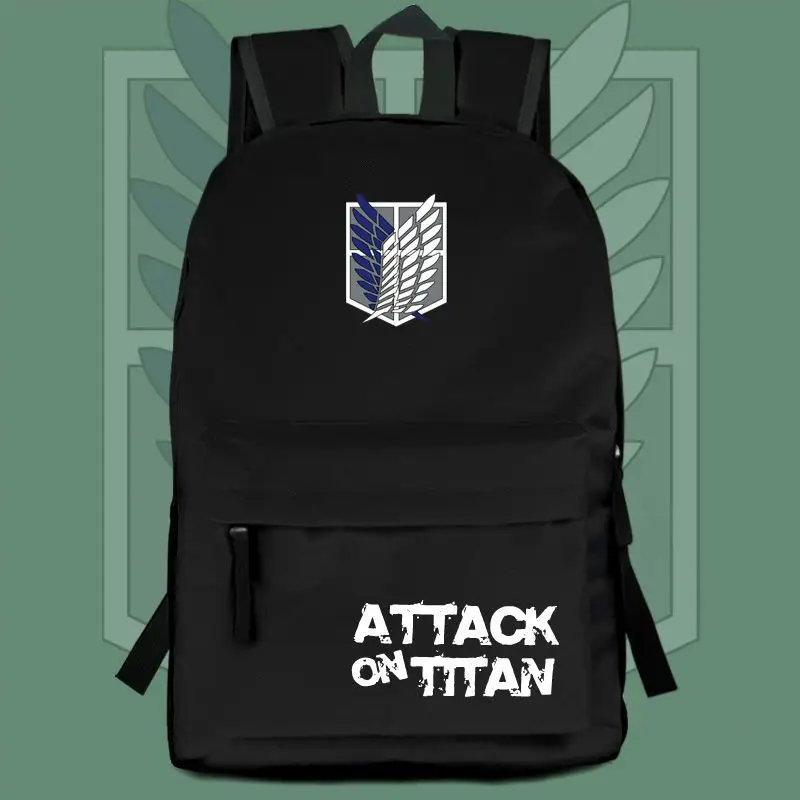Mochila escolar gigante de ataque para estudiantes de tendencia de moda masculina, mochila de escuela secundaria, mochila de anime, novedad de 2026 ★ ☆ ❤ ★ ☆