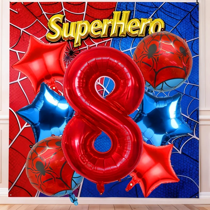 7 Stück 32-Zoll-Digital-Rundballons aus Aluminiumfolie eignen sich für Geburtstagsfeiern und Jubiläumsfeiern. – Detail 9