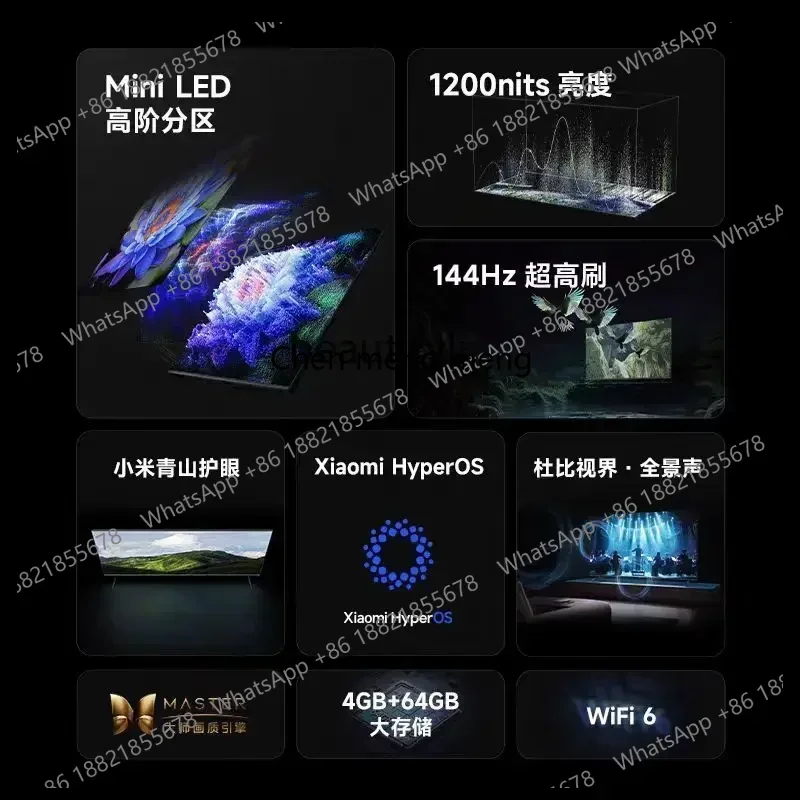 LHY26ss XMTV S85 Miniled High-Order Partition 144Hz Ultra-High Brush Flat Panel TV