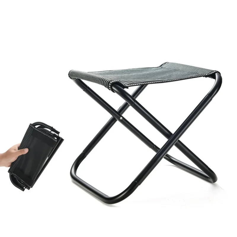 

Outdoor Folding Stool Camping Fishing Chairs Nature Hike Portable Ultralight Tourist Subway Travel Queuing Seatless Equipments