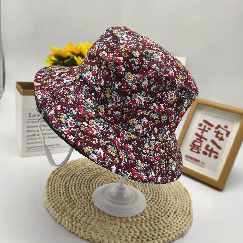 

Spring and Summer Small Flowers Fisherman Hat New Outdoor Women Agricultural Work Hat Casual Sun Hat Tea Picking Cap