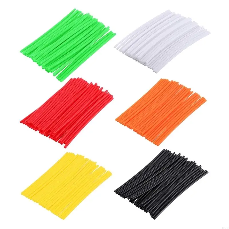 

D5BE 72pcs Spoke Covers Wheel Protector Wraps For Motocycle Dirt Bike