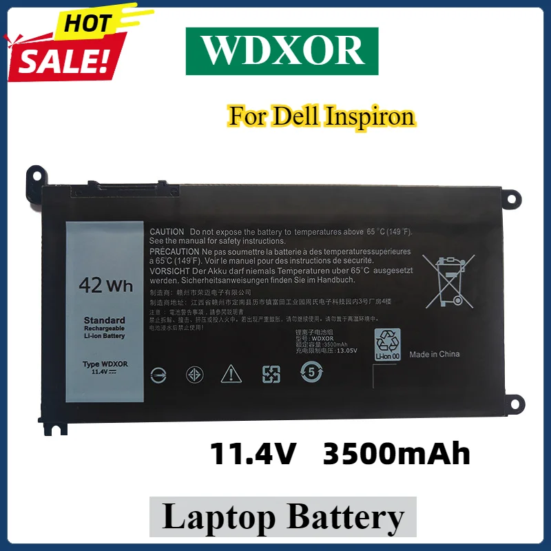 

WDX0R Laptop Battery For Dell Inspiron 5378 5368 7460 7572 5570 7579 3781 7368 7472 7570 7572 7580 3782 5568 Vostro 5468 P61F