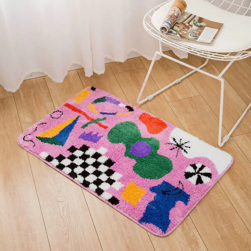 Cartoon Green Crocodile Tufted Carpets Home Decor Living Room Soft Fluffy Rug Anti Slip Bathroom Floor Mat Kids Bedroom Doormat