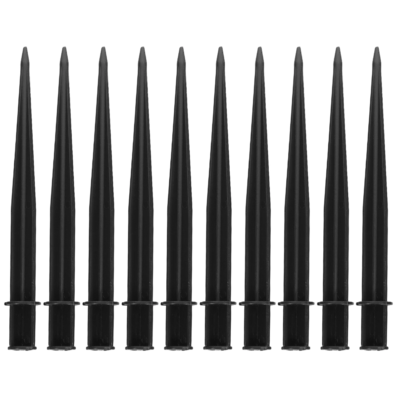 10 szt. Plastikowe Kołki do Lamp Solarnych, Zamienniki Kołków do Oświetlenia Ścieżek Zewnętrznych, Uchwyty do Lamp Ogrodowych, Akcesoria, Pręty do Umożliwiania Ustawiania w Ziemi