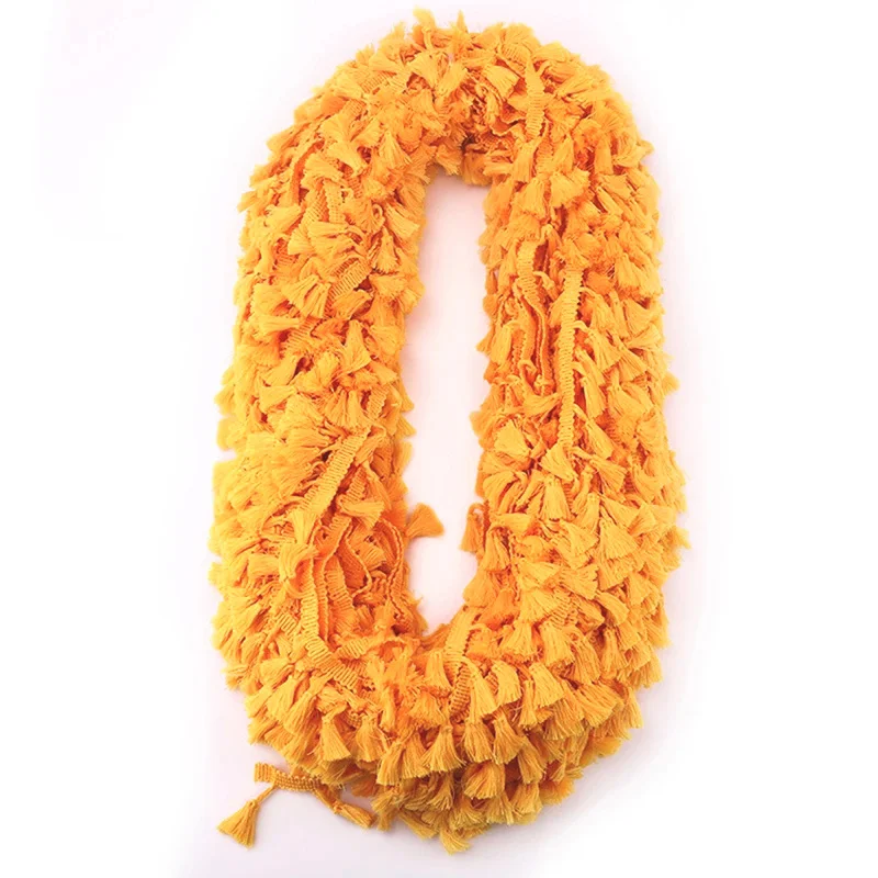 5Yards DIY Handmade Craft Accessories Tassel Lace Ribbon Fringe Cotton Lace Trim Ribbon Sewing Dress Garment Curtain Wholesale
