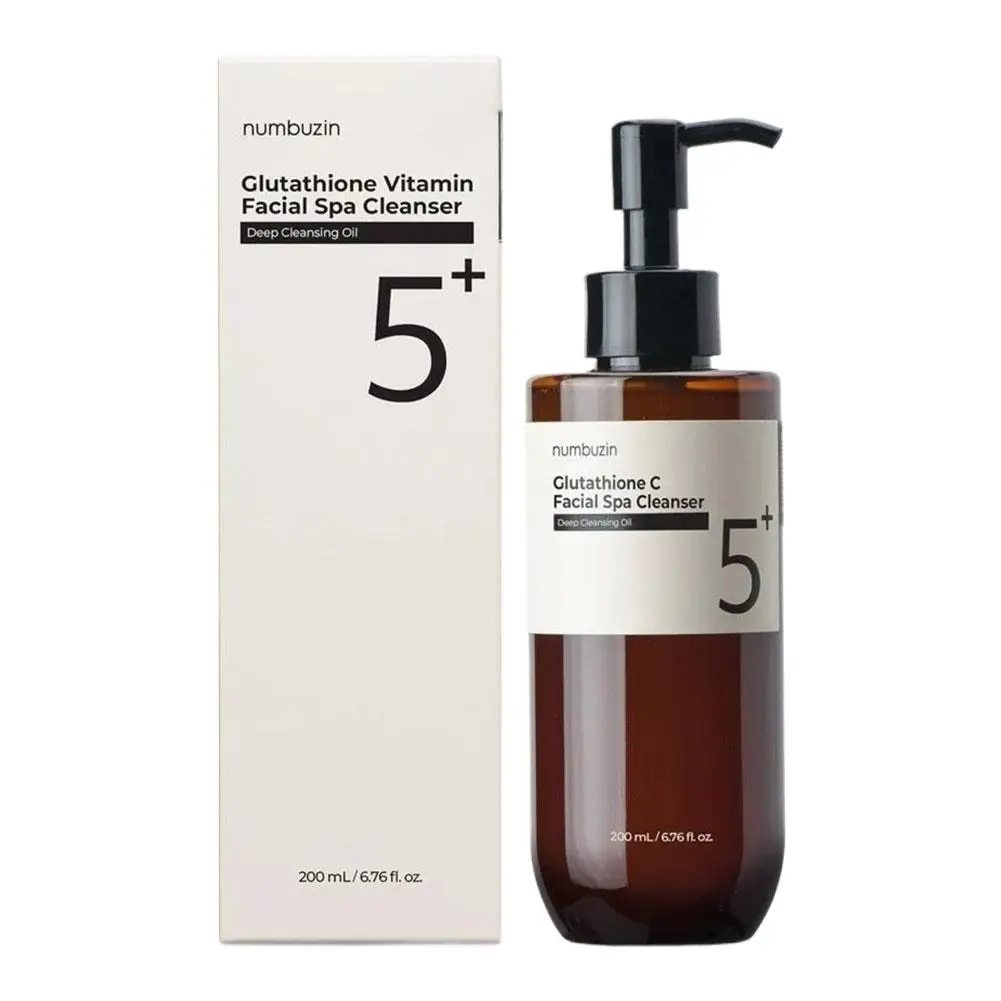 Numbuzin 5+ Óleo de Limpeza de Glutationa Limpe Profundamente Equilibre Óleo Umidade Antioxidante Suave Não Secagem Emulsifica rapidamente