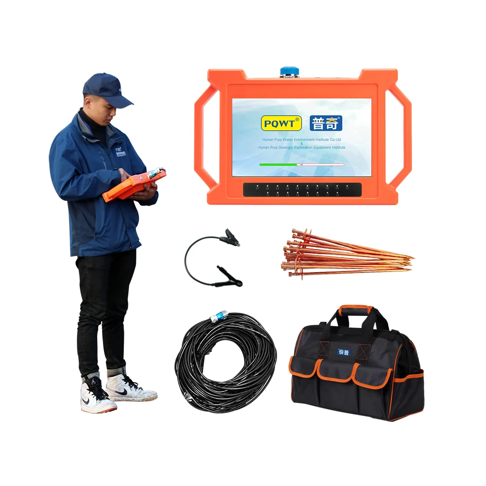 

PQWT GT500A Hydrographic Resistivity Survey Equipment Multi Channels 500m Underground Water Detector