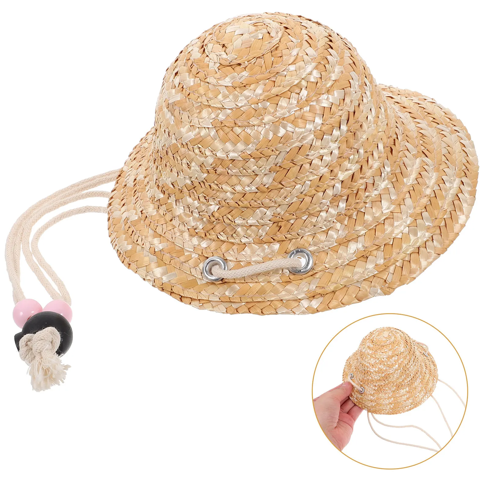 

Миниатюрная плетеная соломенная шляпка, маленькая плетеная шляпка в деревенском стиле, декоративные элементы, аксессуары для рукоделия, реквизит для фотосессий, крошечная соломенная шляпка, декоративные аксессуары