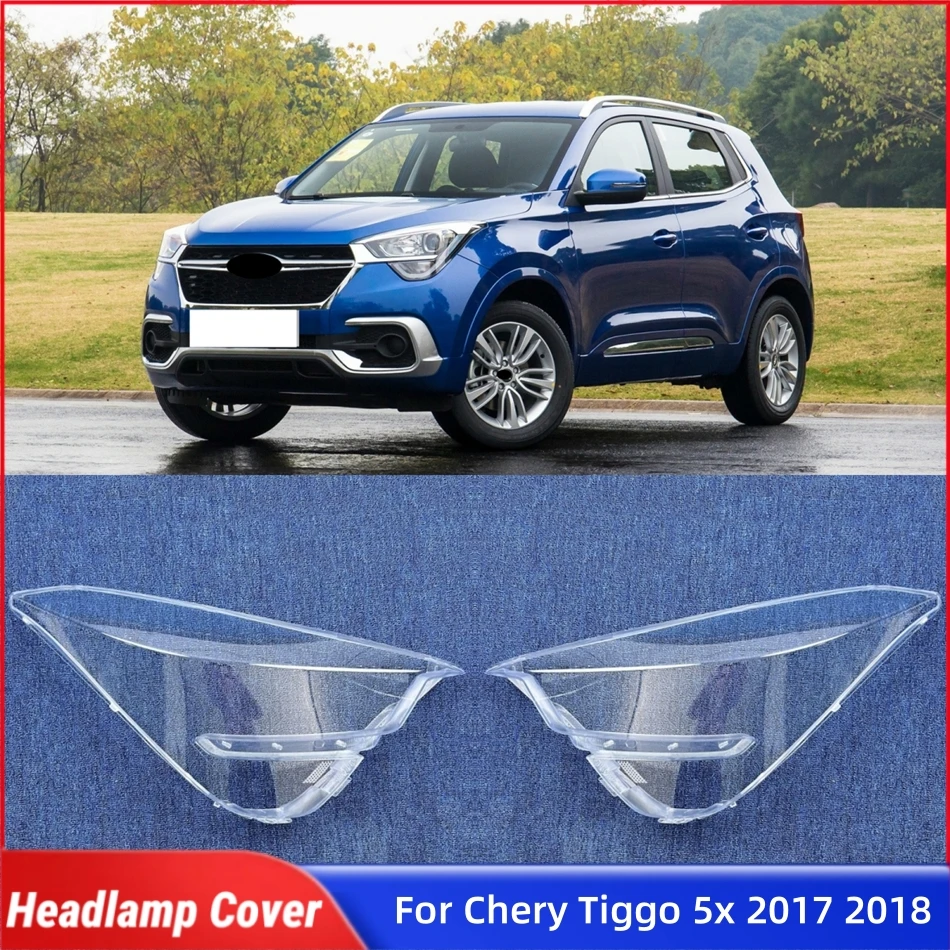 

For Chery Tiggo 5x 2017 2018 Auto Accessory Lampshade Cover Headlamp Car Front Headlight Lens Cover Lights Shell