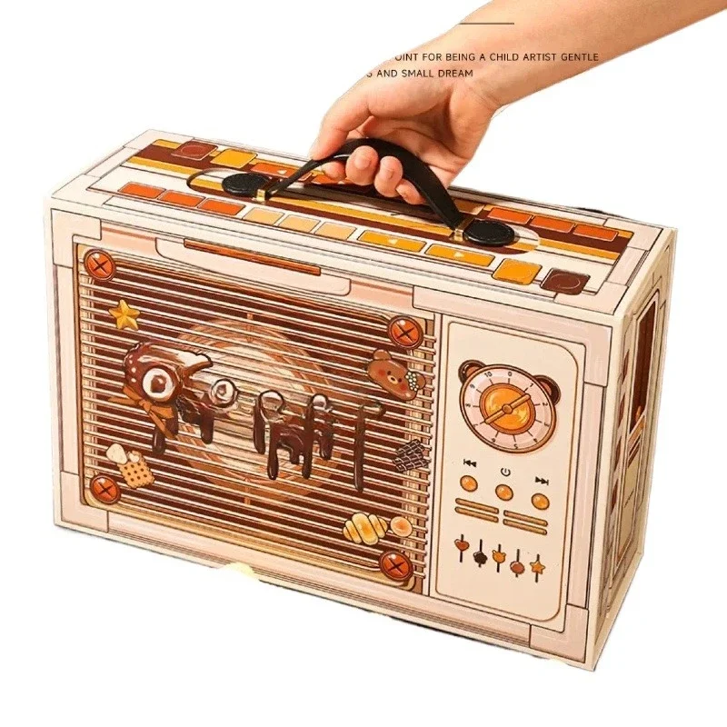 

Christmas gift girl 7-14 years old high-end gift box, Christmas music gooka gift box