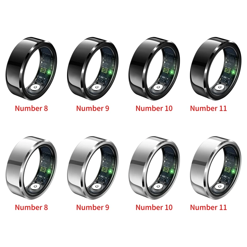 R6 Smart Ring Health Monitoring Ring IP68 & 5ATM Waterproof Multi-Sport Modes Universal Smart Ring Couple Rings