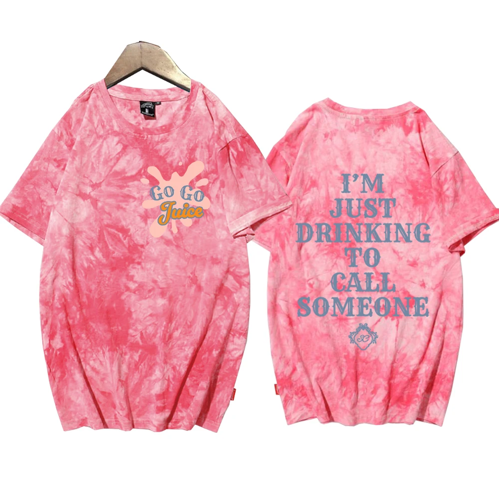 سابرينا نجار رجل أفضل صديق الذهاب عصير التعادل صبغ قميص رجل امرأة Crewneck تي شيرتات قصيرة الاكمام مروحة هدية #4